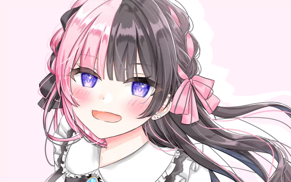 VSPO! Tachibana Hinano Iris Black Games Anime Virtual Youtuber HD Desktop Wallpaper | Background Image