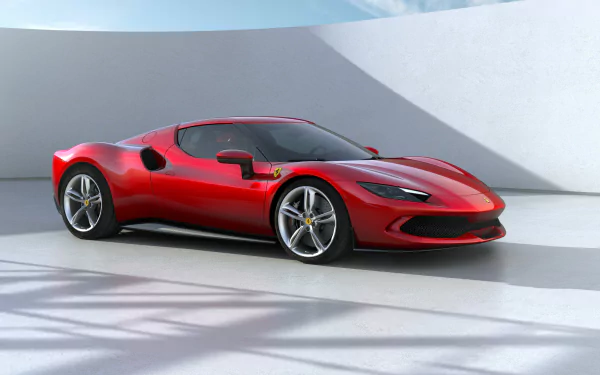 supercar vehicle Ferrari 296 GTB HD Desktop Wallpaper | Background Image