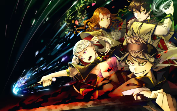 Mimosa Vermillion Yuno (Black Clover) Noelle Silva Asta (Black Clover) Anime Black Clover HD Desktop Wallpaper | Background Image