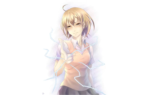 Mikoto Misaka Anime A Certain Magical Index HD Desktop Wallpaper | Background Image