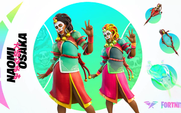 Naomi Osaka video game Fortnite HD Desktop Wallpaper | Background Image