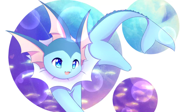 Vaporeon (Pokémon) Anime Pokemon HD Desktop Wallpaper | Background Image