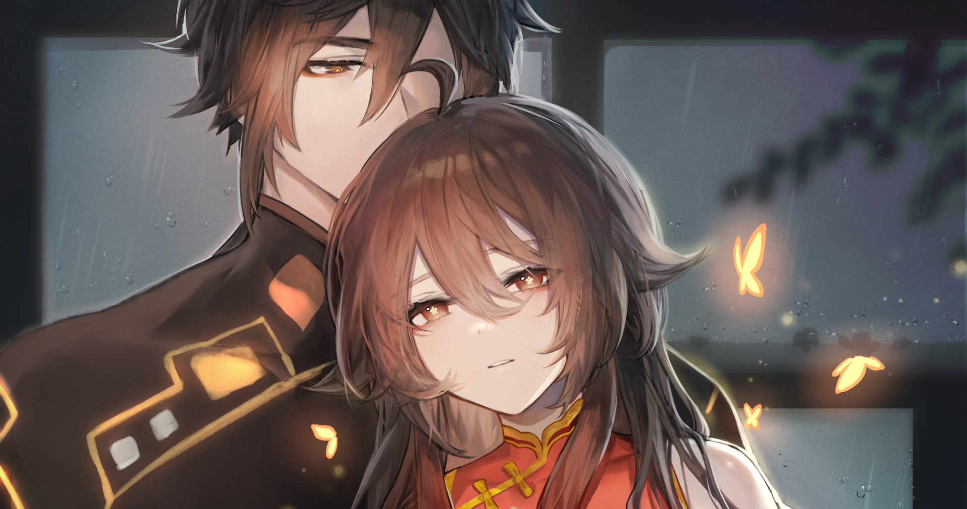 Download Zhongli (Genshin Impact) Hu Tao Video Game Genshin Impact HD Wallpaper by SP³:p