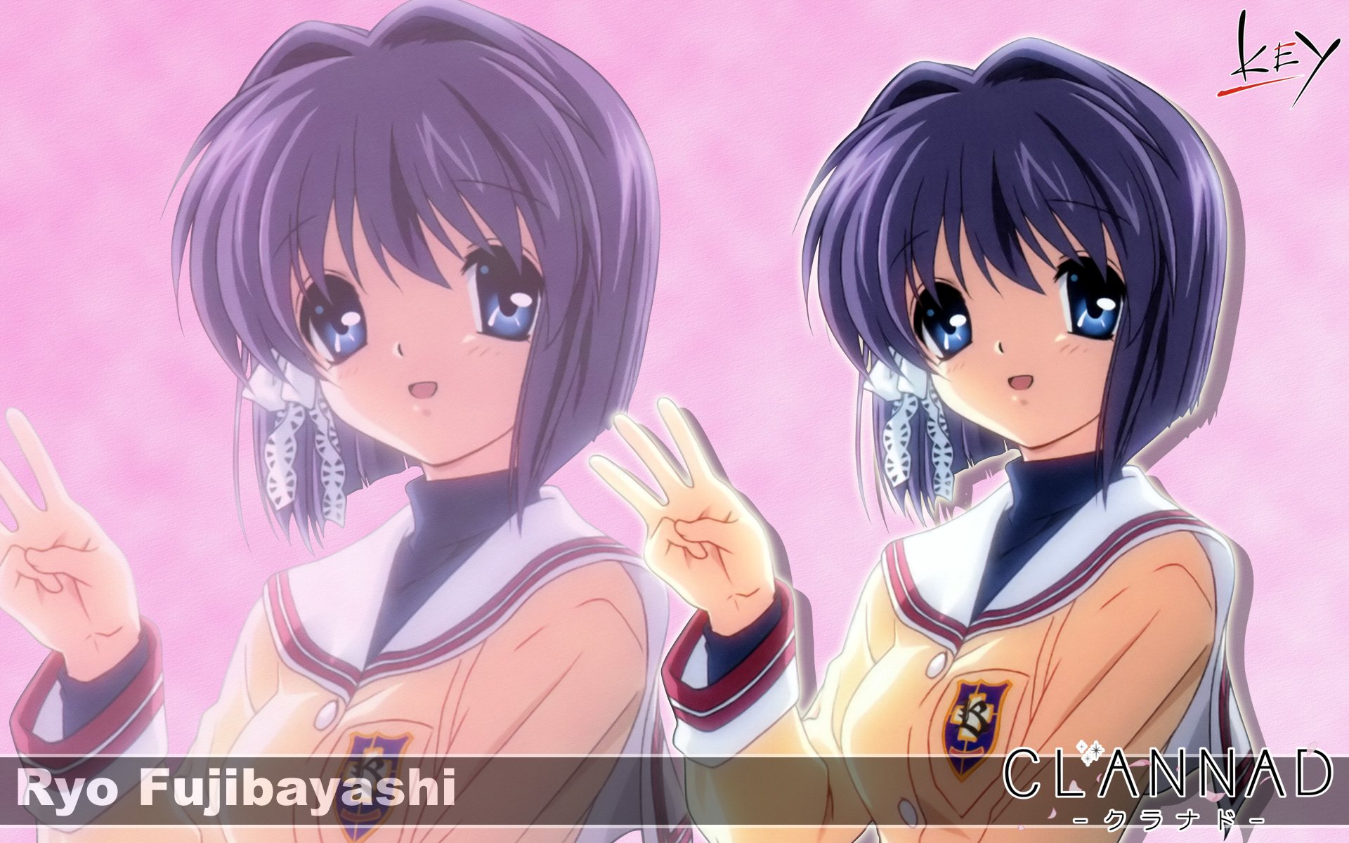 Download Ryou Fujibayashi Anime Clannad HD Wallpaper