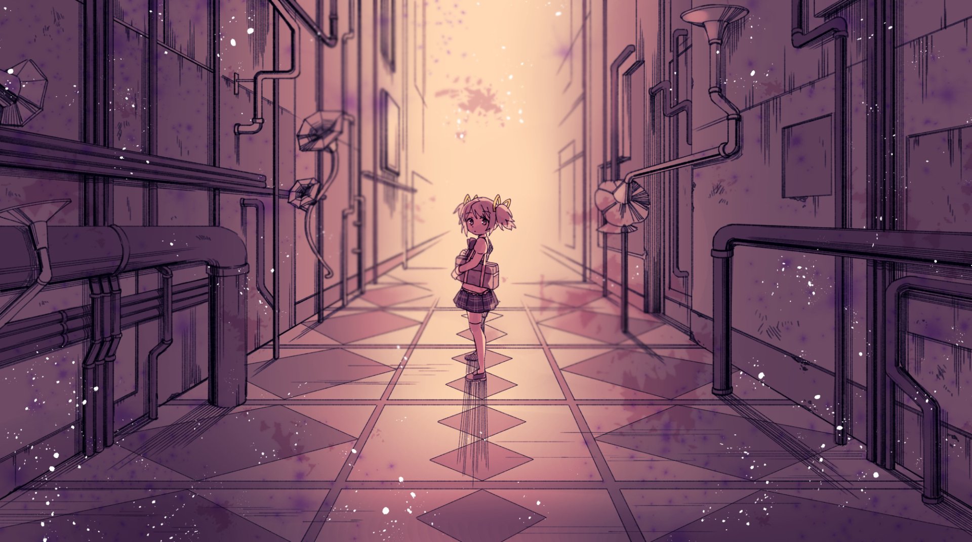 Download Madoka Kaname Anime Puella Magi Madoka Magica HD Wallpaper