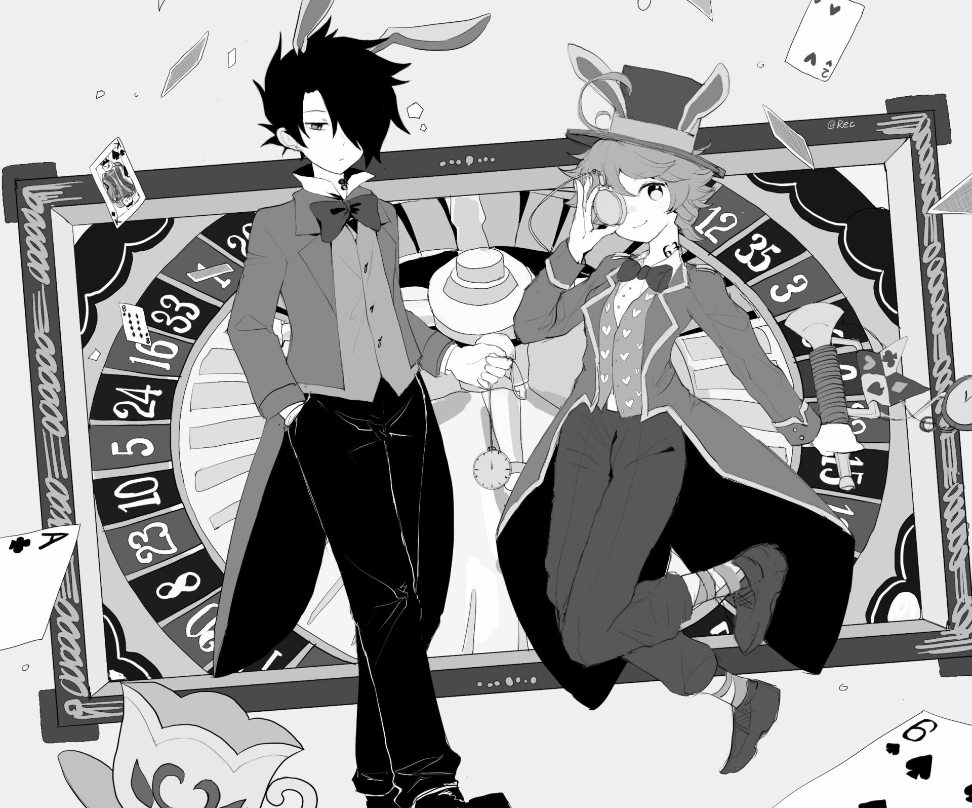 Download Emma (The Promised Neverland) Ray (The Promised Neverland) Anime The Promised Neverland HD Wallpaper