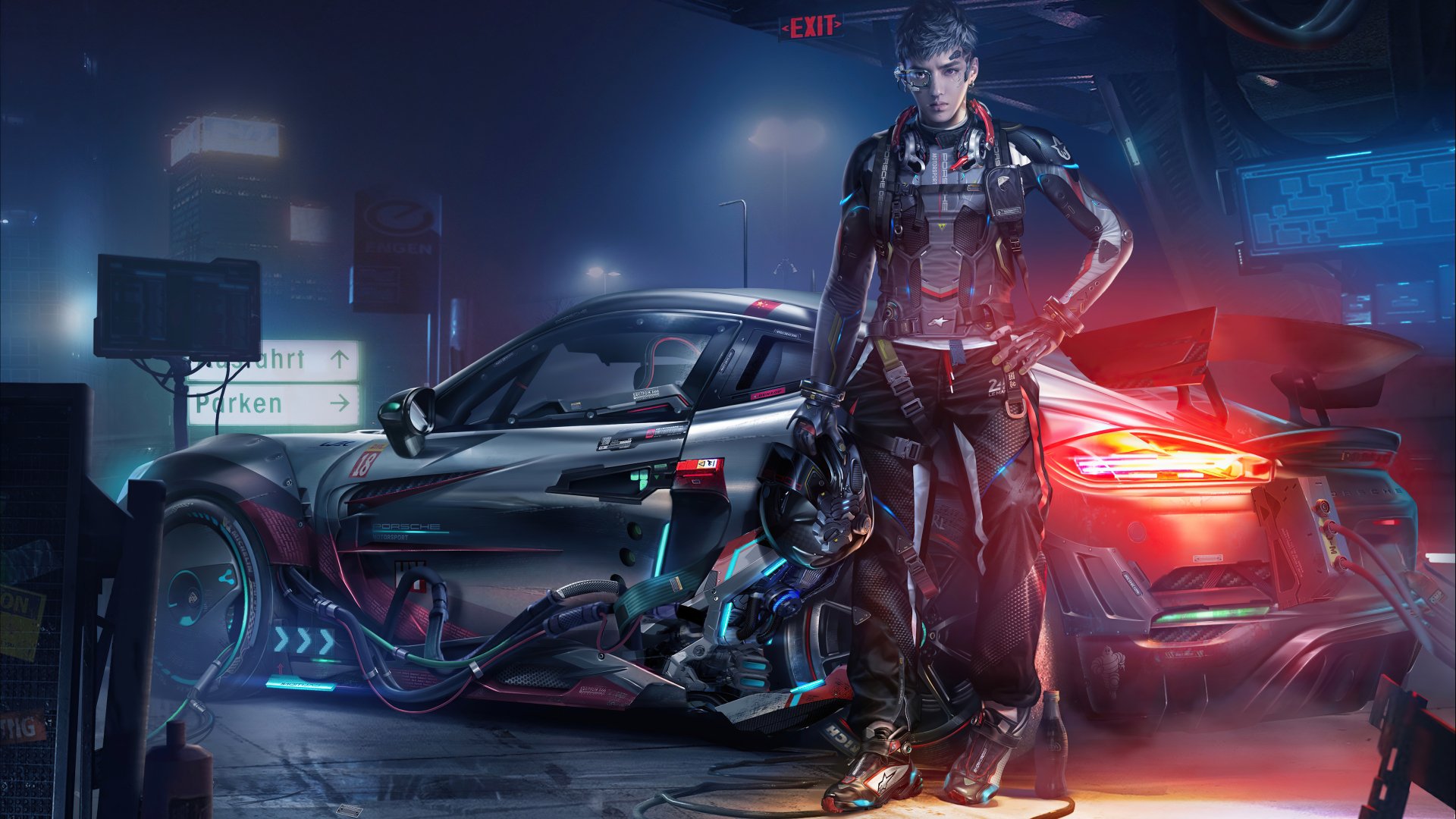 Download Futuristic Sci Fi Cyberpunk 4k Ultra HD Wallpaper by funkman23 ...