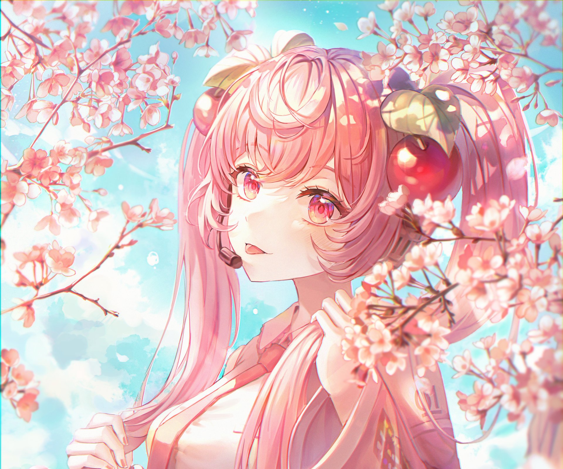 Download Sakura Miku Anime Vocaloid HD Wallpaper
