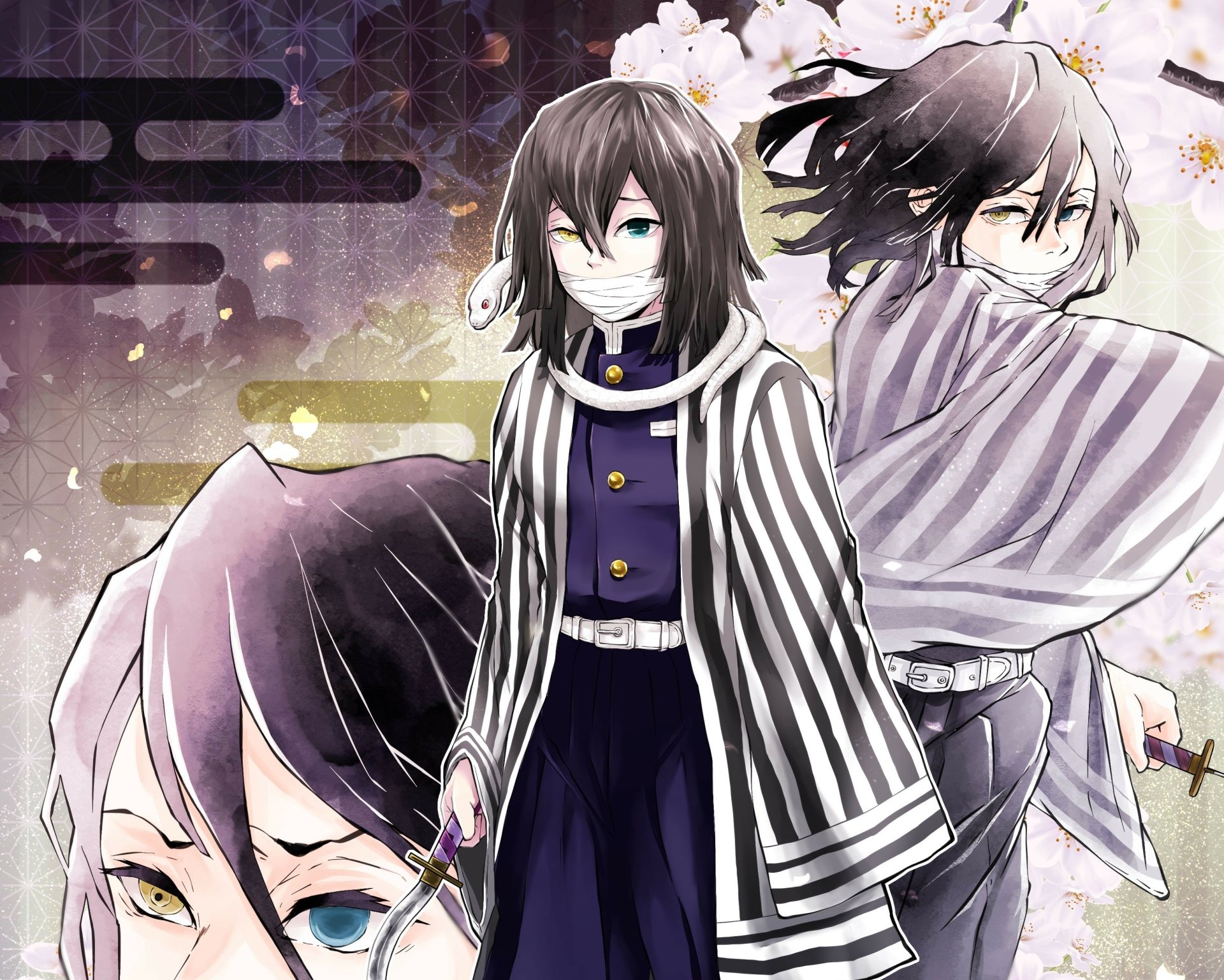 Download Obanai Iguro Anime Demon Slayer: Kimetsu No Yaiba HD Wallpaper by mokn