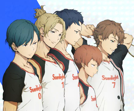 Kouki Takeda Mikoto Shiratori Toya Saeki Souta Saeki Tatsuru Miyazumi Anime Ryman's Club HD Desktop Wallpaper | Background Image