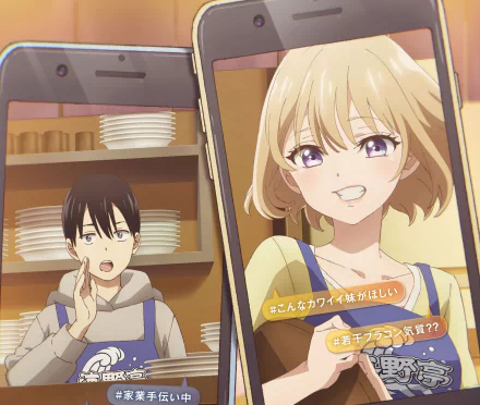 Sachi Umino Nagi Umino Anime A Couple of Cuckoos HD Desktop Wallpaper | Background Image