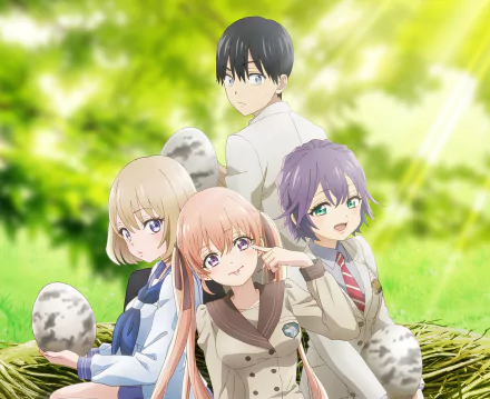 Erika Amano Hiro Segawa Sachi Umino Nagi Umino Anime A Couple of Cuckoos HD Desktop Wallpaper | Background Image