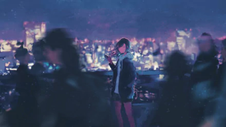 Anime girl anime girl HD Desktop Wallpaper | Background Image