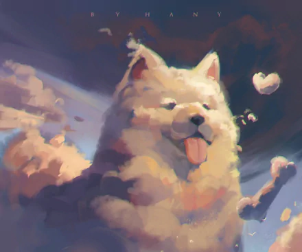 dog cloud Anime Hoozuki no Reitetsu HD Desktop Wallpaper | Background Image