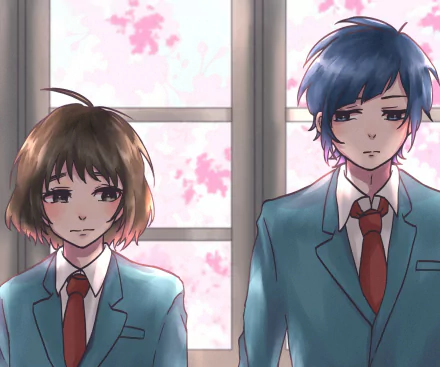 Yujiro Someya Hiyori Suzumi Anime To Become a Real Heroine! The Unpopular Girl and the Secret Task HD Desktop Wallpaper | Background Image