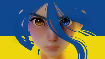 heterochromia artistic face HD Desktop Wallpaper | Background Image