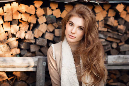 Anna Kudinova redhead woman model HD Desktop Wallpaper | Background Image