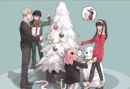 Yor Forger Anya Forger Bond (Spy x Family) Loid Forger Anime Spy x Family HD Desktop Wallpaper | Background Image