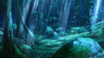 forest Anime In the Heart of Kunoichi Tsubaki anime forest HD Desktop Wallpaper | Background Image