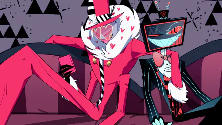 Vox (Hazbin Hotel) Valentino (Hazbin Hotel) TV Show Hazbin Hotel HD Desktop Wallpaper | Background Image
