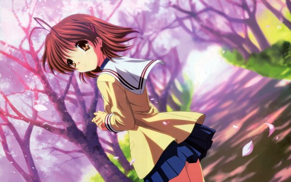 Anime Clannad Nagisa Furukawa Skirt School Uniform HD Wallpaper | Background Image