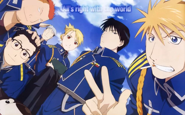 Roy Mustang Jean Havoc Vato Falman Heymans Breda Kain Fuery Anime Fullmetal Alchemist HD Desktop Wallpaper | Background Image