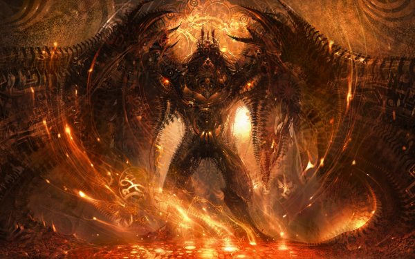 Dark Demon Angel Flame HD Wallpaper | Background Image
