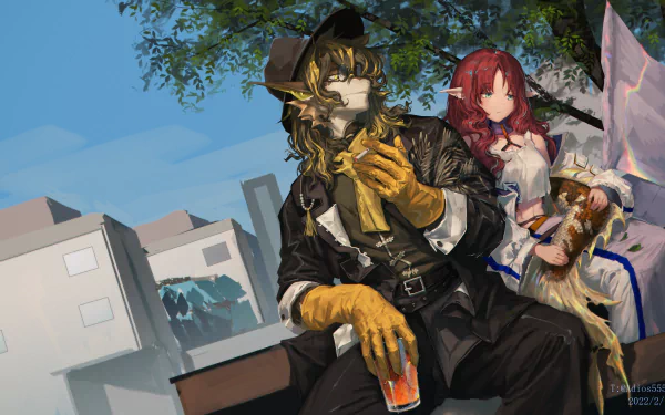 Myrtle (Arknights) Lee (Arknights) video game Arknights HD Desktop Wallpaper | Background Image