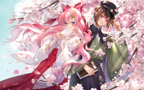 Lacus Clyne Kira Yamato Anime Mobile Suit Gundam Seed HD Desktop Wallpaper | Background Image