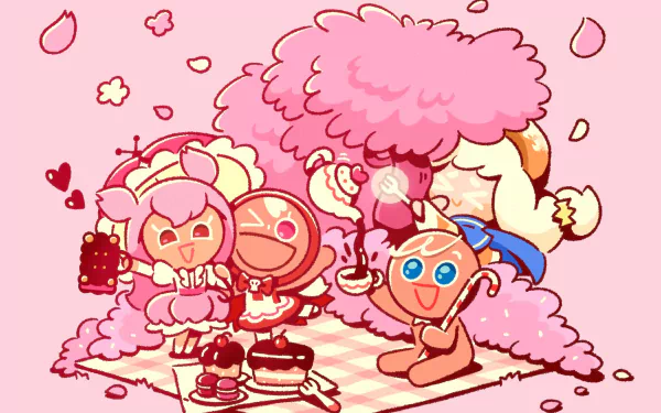 GingerBrave (Cookie Run) Cream Puff Cookie (Cookie Run) Cherry Cookie (Cookie Run) video game COOKIE RUN: KINGDOM HD Desktop Wallpaper | Background Image