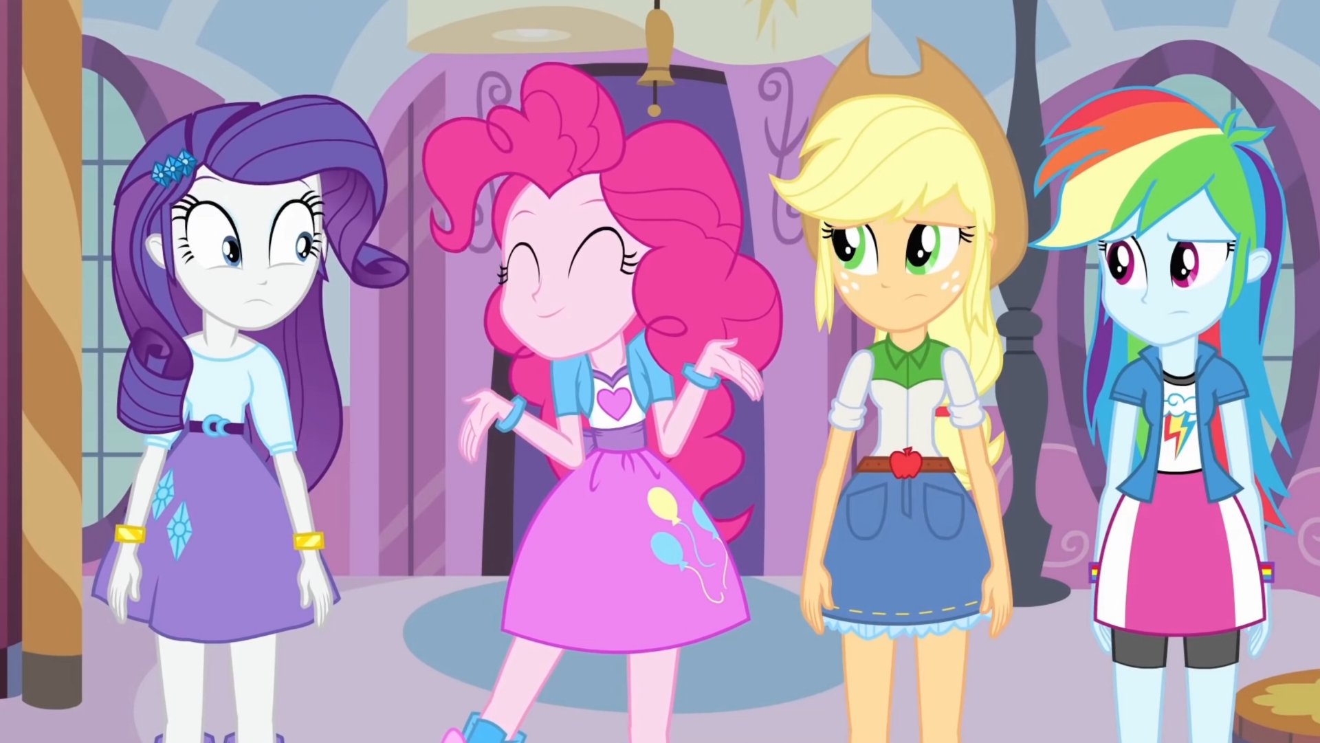 Download Rainbow Dash Applejack (My Little Pony) Pinkie Pie Rarity (My Little Pony) Movie My Little Pony: Equestria Girls HD Wallpaper