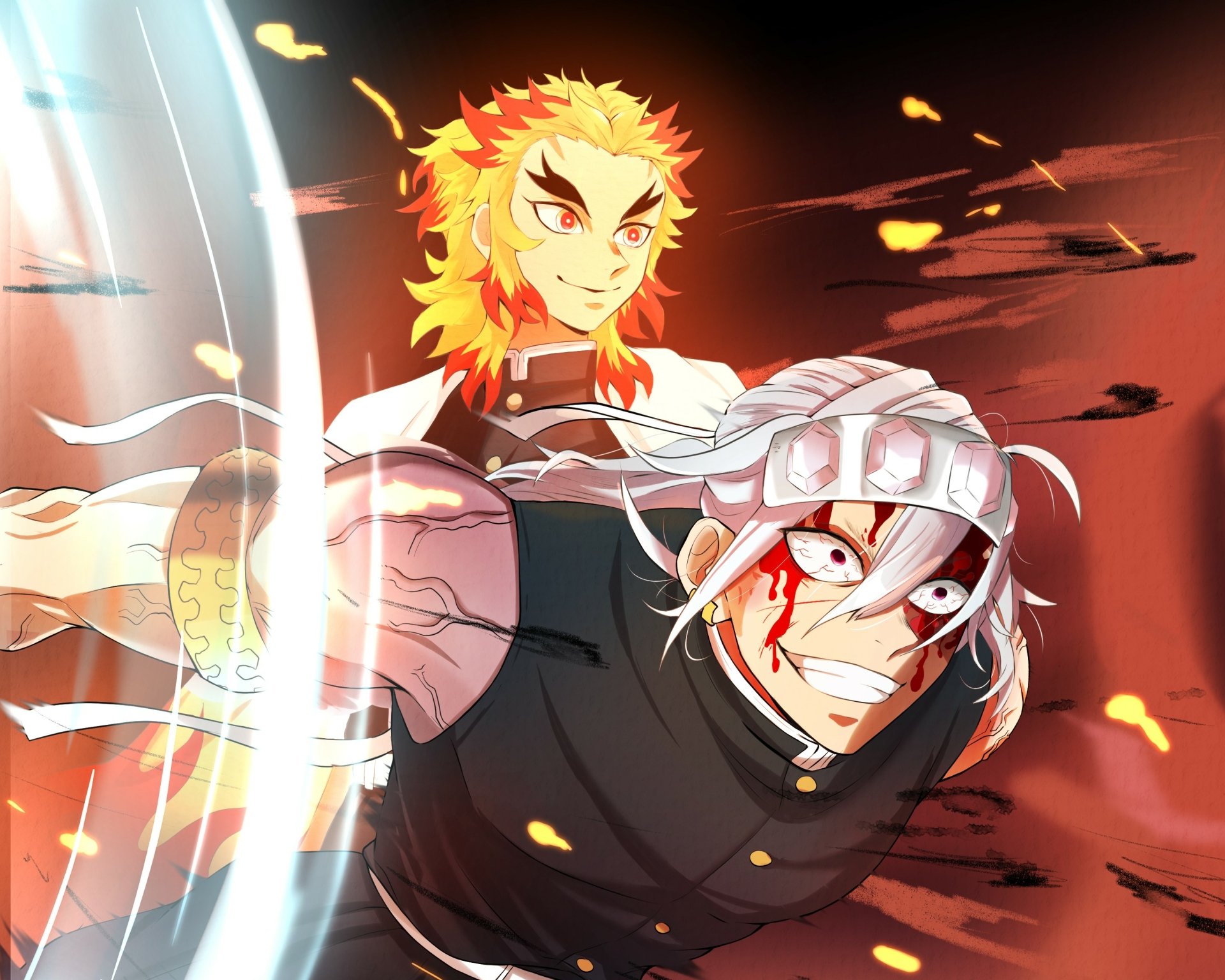 Download Kyojuro Rengoku Tengen Uzui Anime Demon Slayer: Kimetsu No