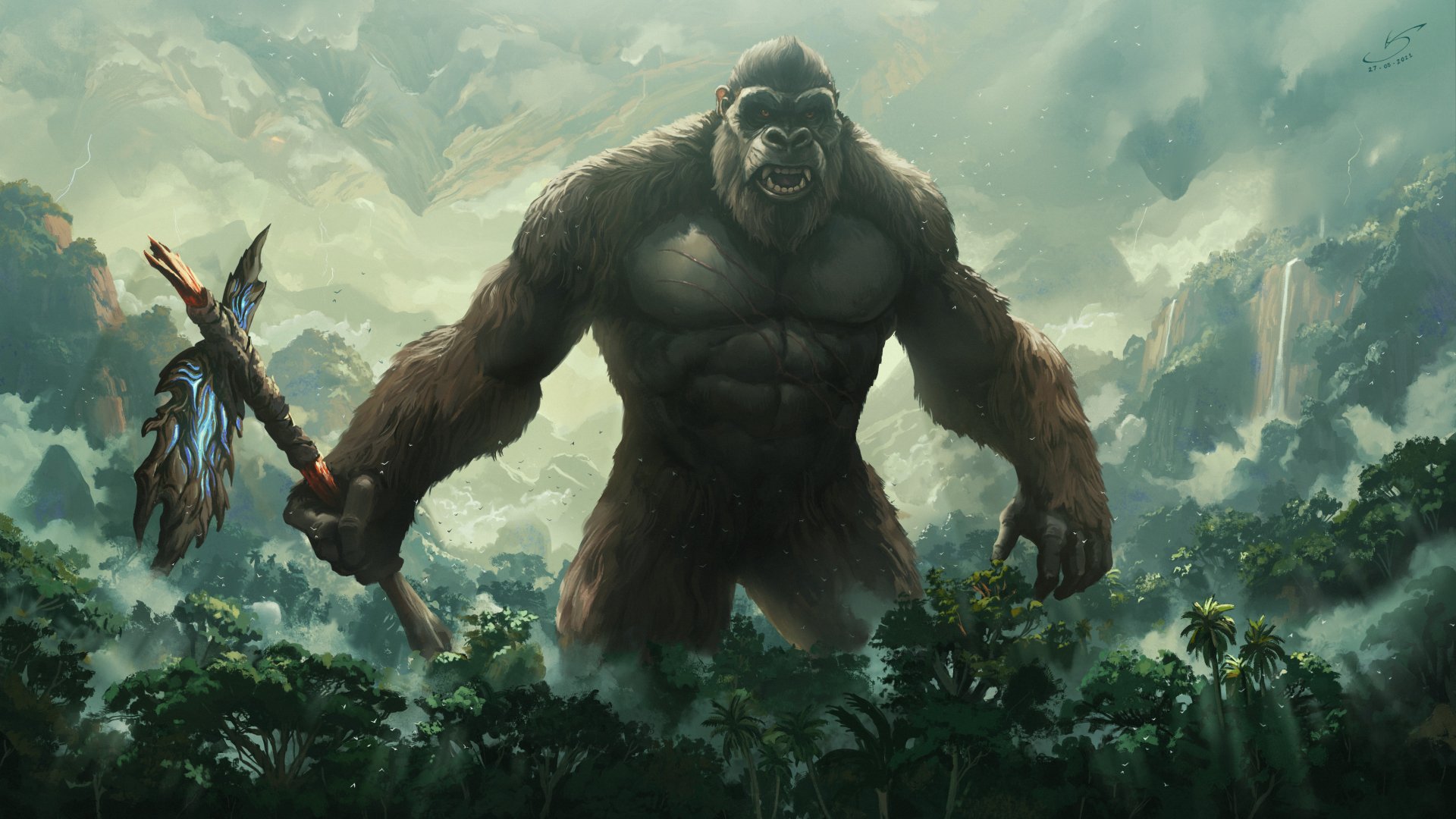 Download King Kong Movie Godzilla Vs Kong 4k Ultra HD Wallpaper