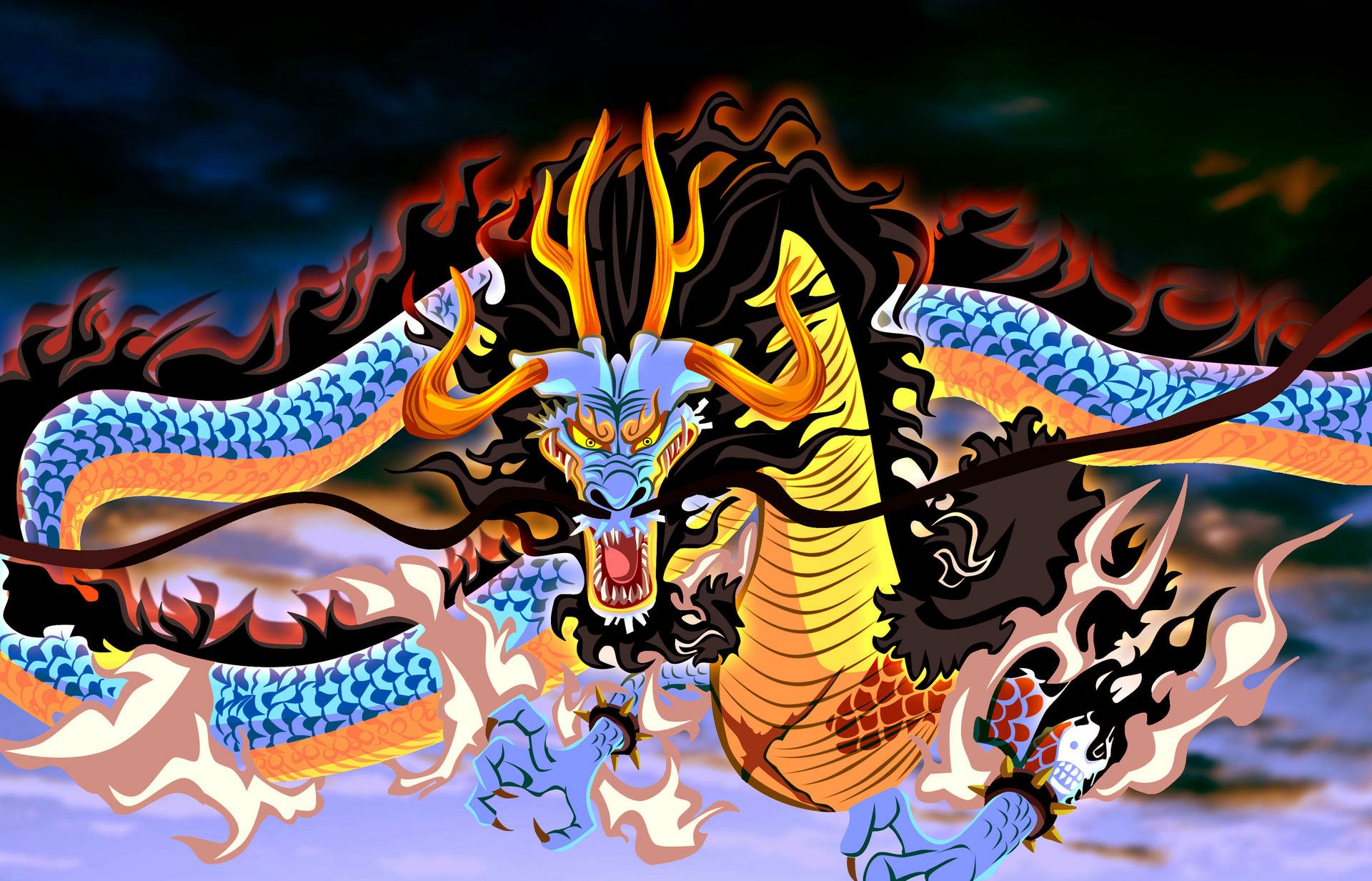 Download Kaido (One Piece) Anime One Piece HD Wallpaper