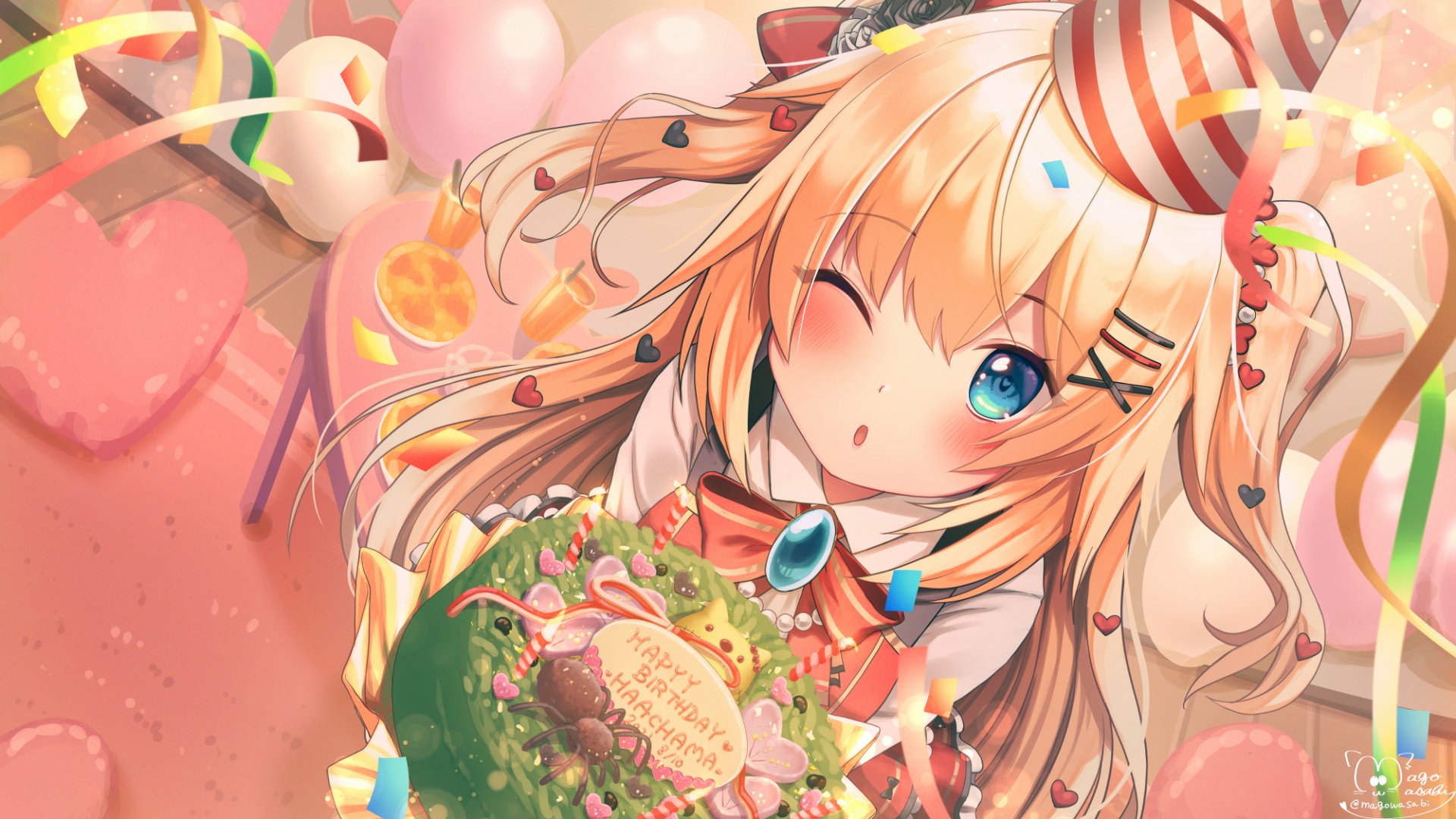 Download Hololive Akai Haato Anime Virtual Youtuber HD Wallpaper