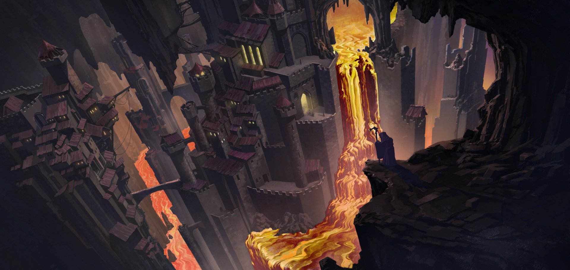 Download Fantasy City Fantasy City HD Wallpaper by Fan Wennan