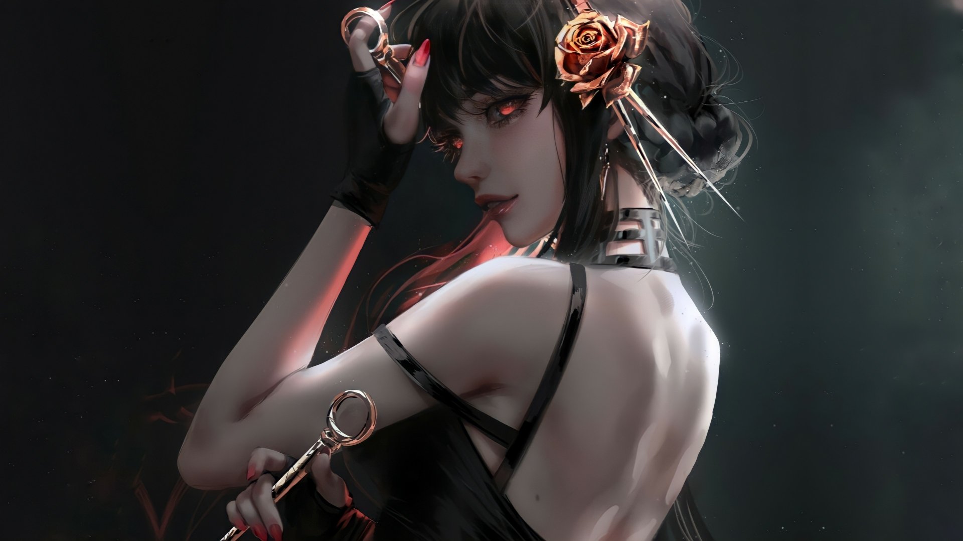 Yor Forger Elegance HD Anime Wallpaper by NIXEU