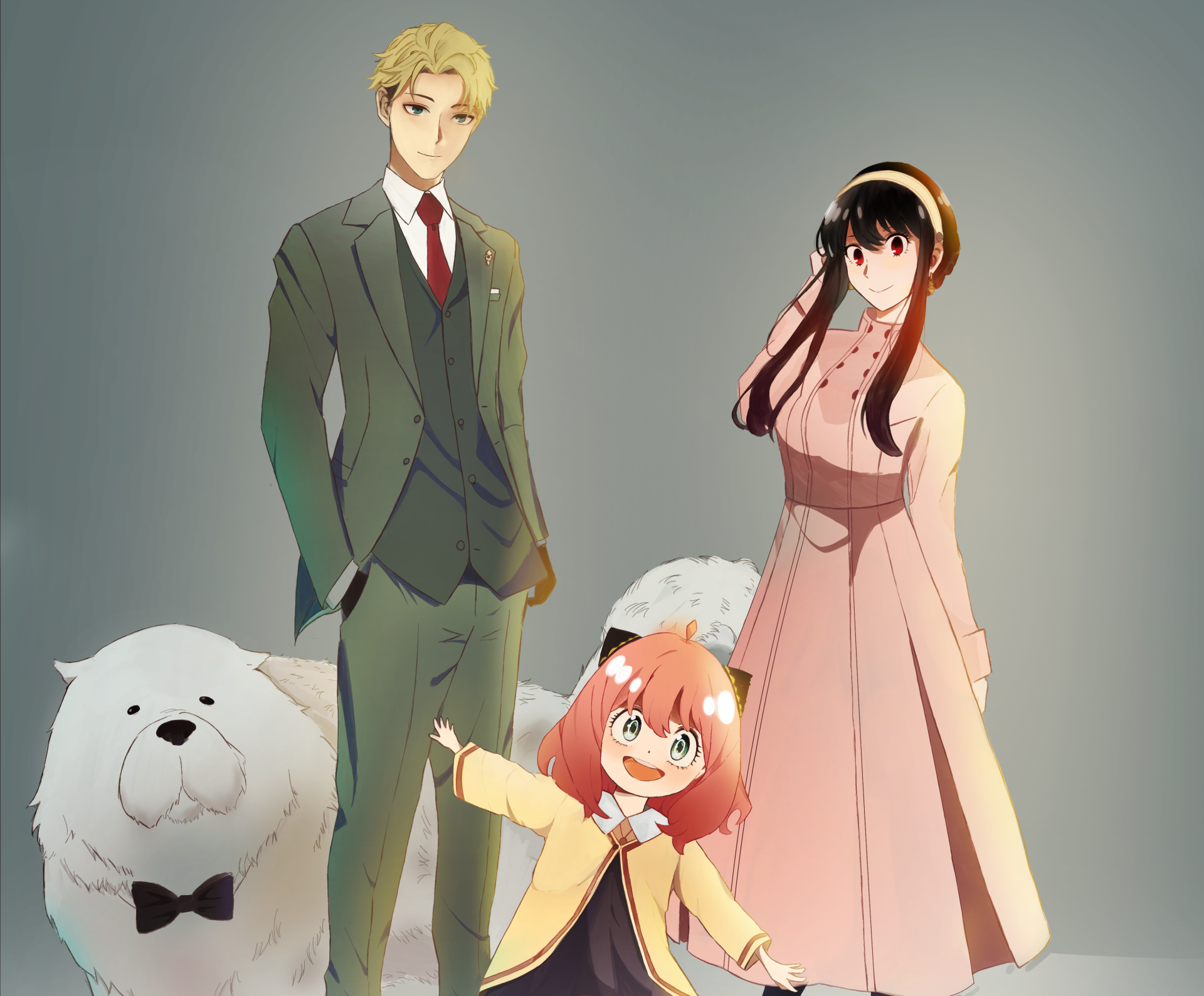 Download Bond (Spy X Family) Yor Forger Loid Forger Anya Forger Anime Spy X Family 4k Ultra HD Wallpaper by T-Lexin