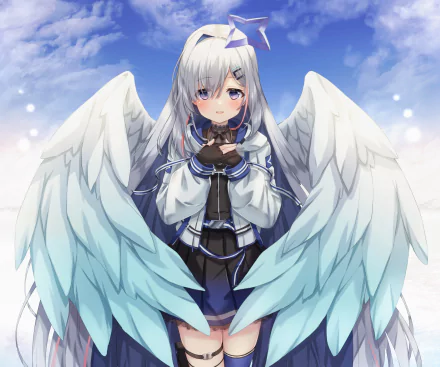 hololive Amane Kanata Anime Virtual Youtuber HD Desktop Wallpaper | Background Image