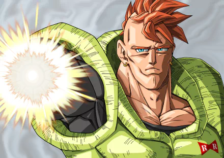Android 16 (Dragon Ball) Anime Dragon Ball Z HD Desktop Wallpaper | Background Image