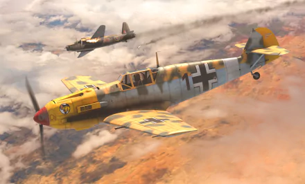 military Messerschmitt Bf 109 HD Desktop Wallpaper | Background Image