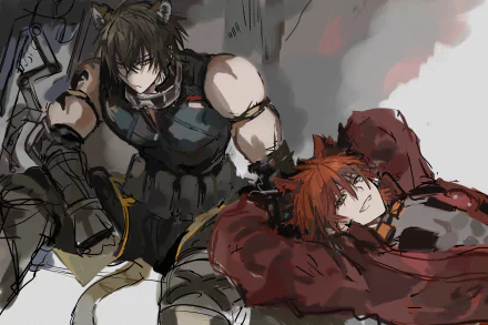 Broca (Arknights) Chiave (Arknights) video game Arknights HD Desktop Wallpaper | Background Image