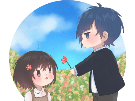 Yujiro Someya Hiyori Suzumi Anime To Become a Real Heroine! The Unpopular Girl and the Secret Task HD Desktop Wallpaper | Background Image