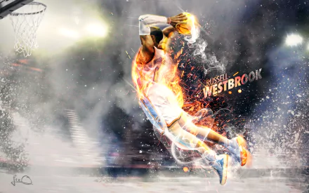 Russell Westbrook Sports HD Desktop Wallpaper | Background Image