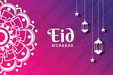 religious Eid Mubarak HD Desktop Wallpaper | Background Image