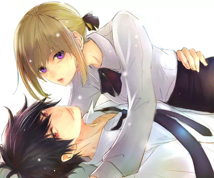 Fumi Nishioka Kyutaro Horikita Anime Queen's Quality HD Desktop Wallpaper | Background Image