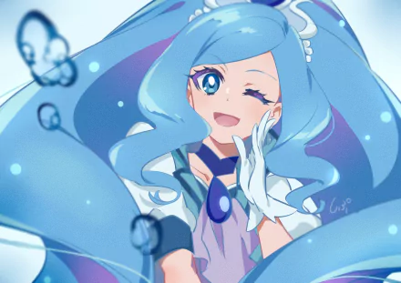 Sawaizumi Chiyu Cure Fontaine Anime Healin' Good PreCure HD Desktop Wallpaper | Background Image