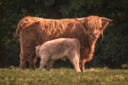 Animal highland cattle HD Desktop Wallpaper | Background Image
