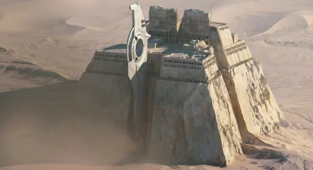  Ancient temple in the desert by Paul Chadeisson