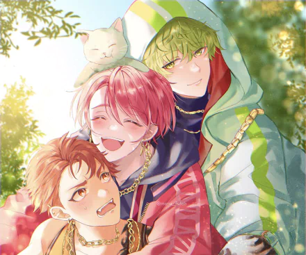 Hokusai Masaki Reo Maruyama Satsuki Ito Anime Paradox Live HD Desktop Wallpaper | Background Image